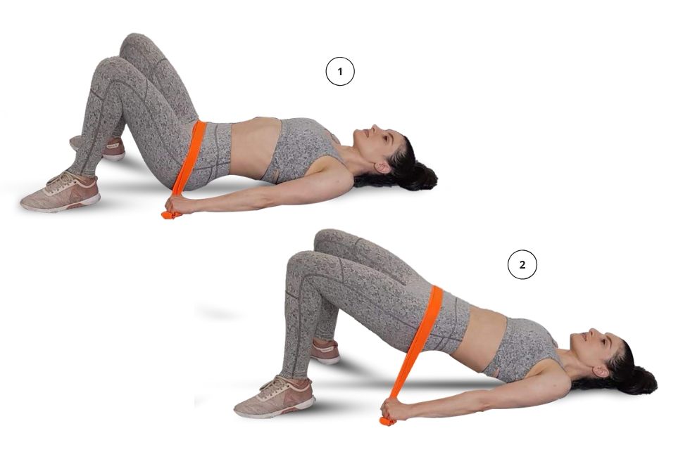 Butt - Hip Thrust with Long Resistance Band