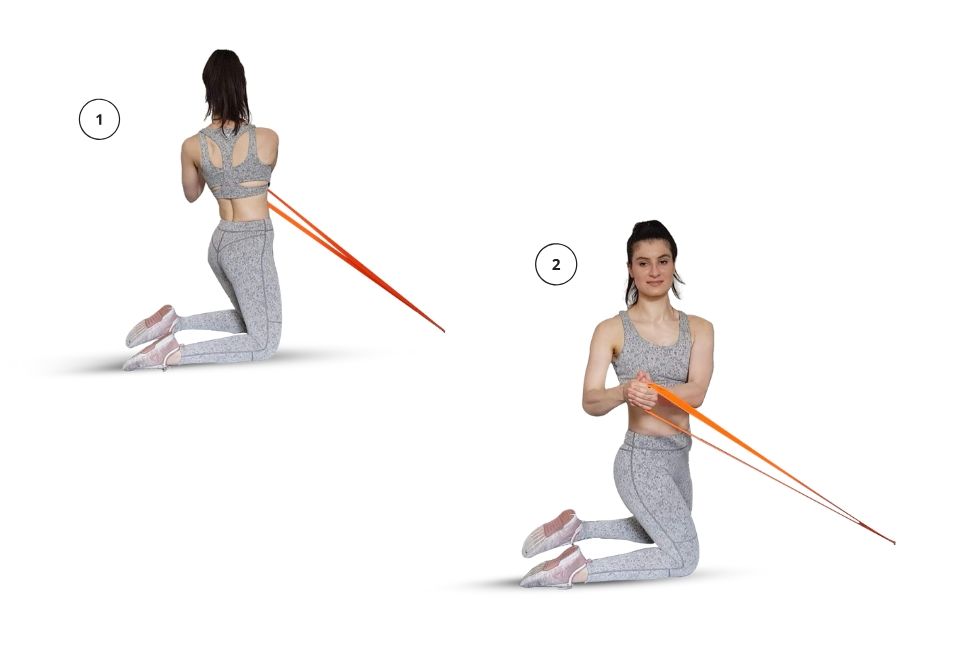 Core - Seatted Ab Twist with Long Resistance Band