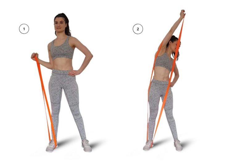 Core - Side Bends with Long Resistance Band - FIT CARROTS | Premium ...